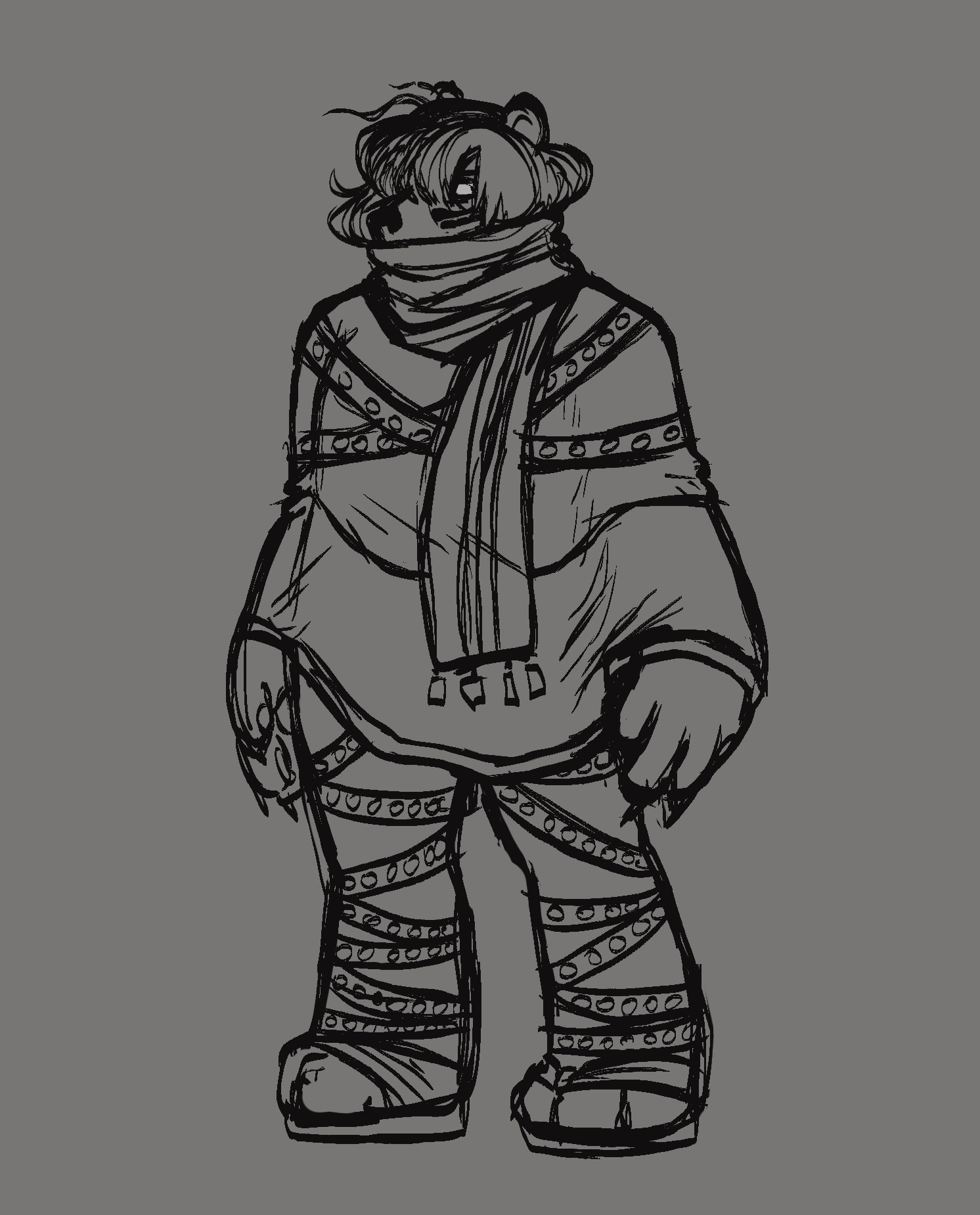 Drawing of Claudiu