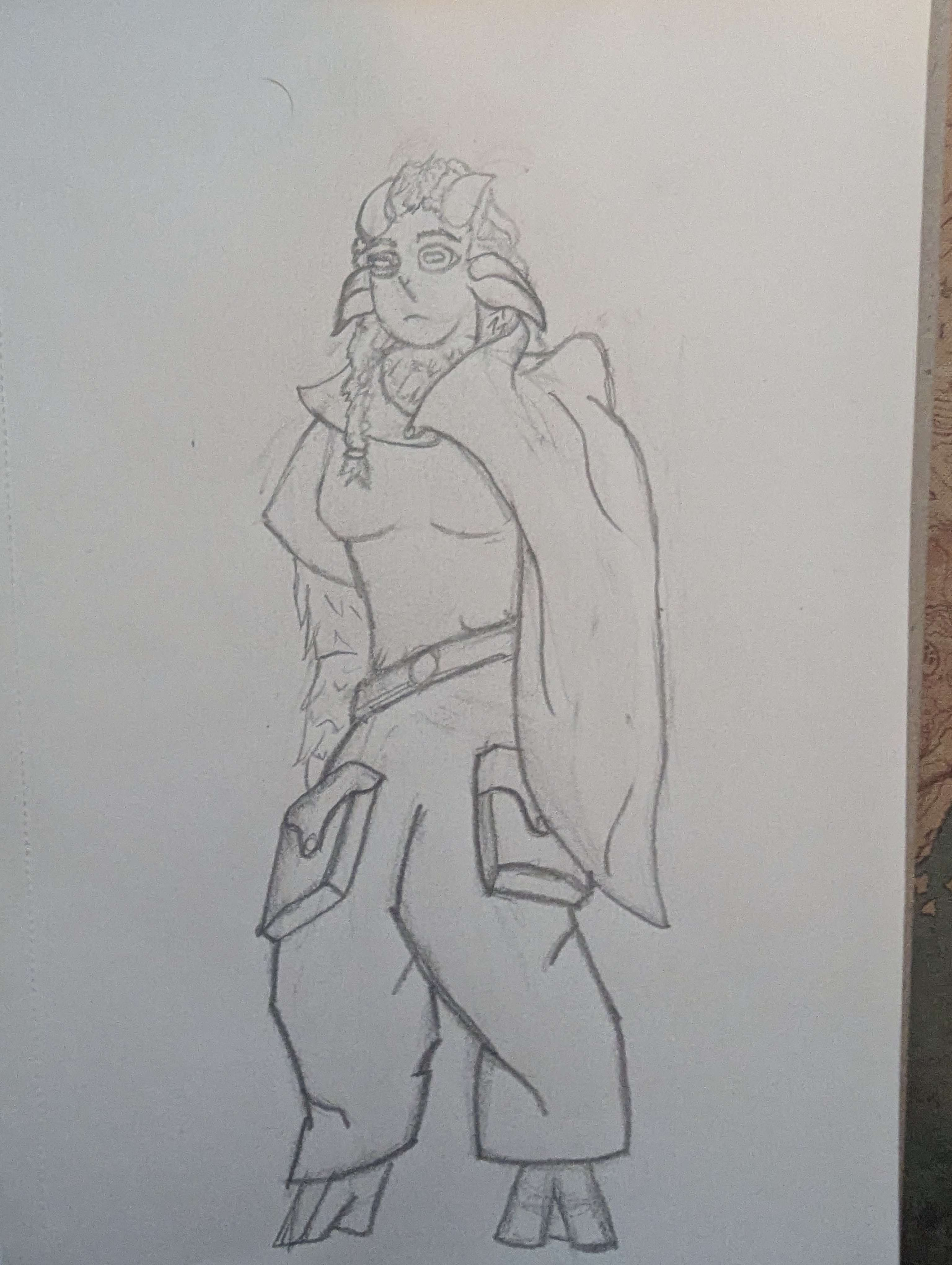 Pencil drawing of Luci