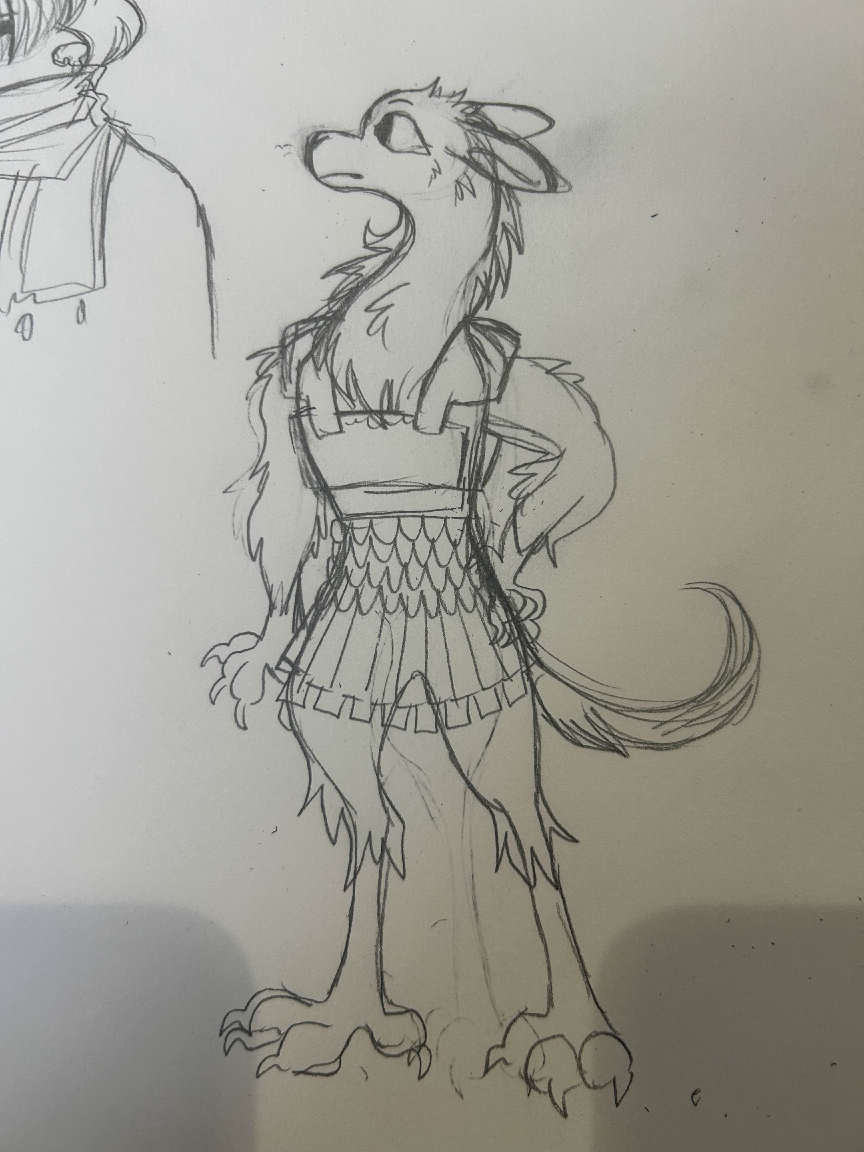 Drawing of Sacha